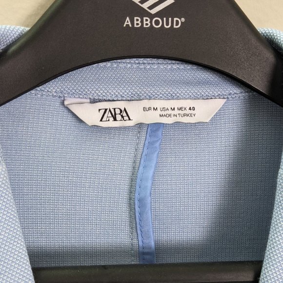 Zara Mens Blazer Baby Blue NEW - Picture 3 of 5